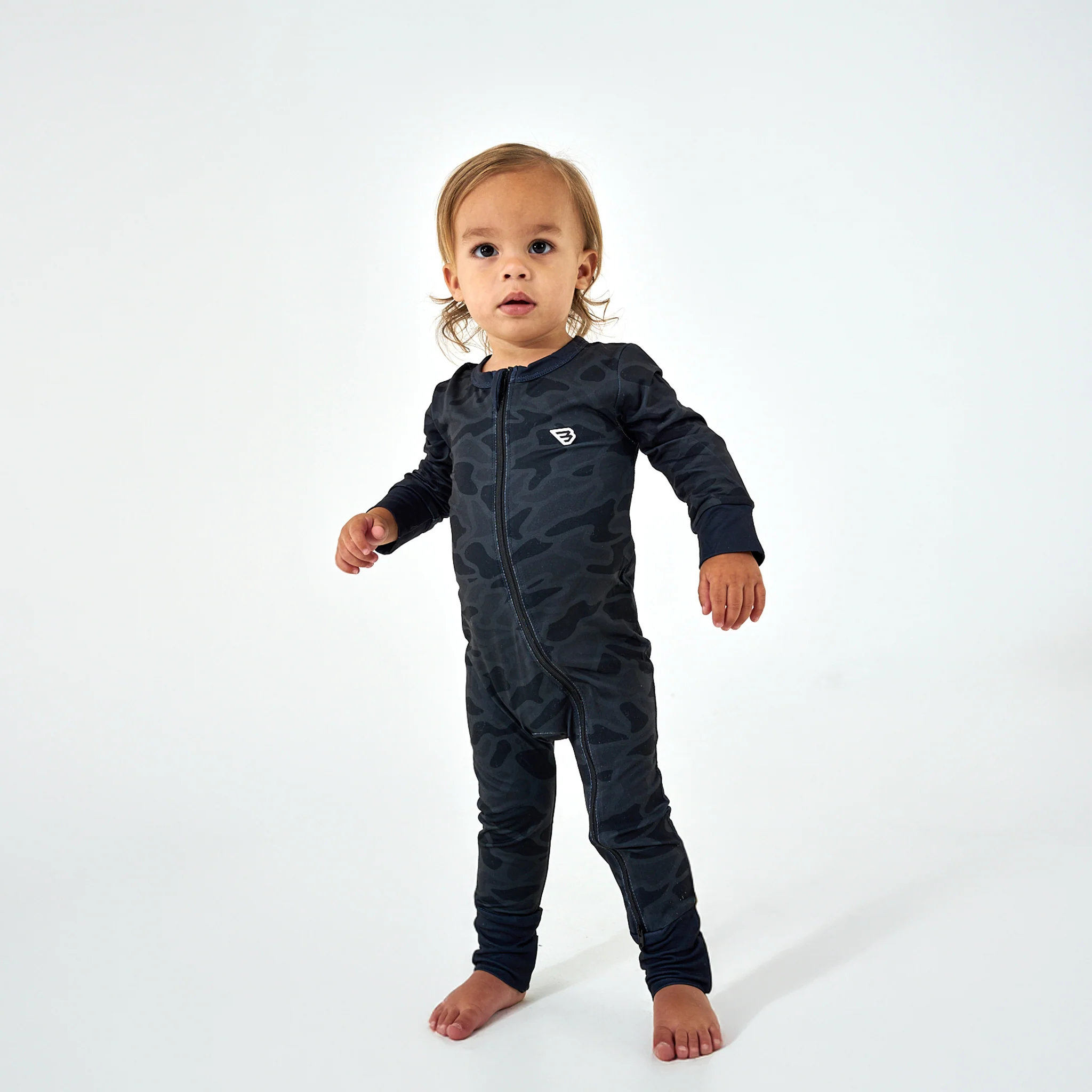 Baby Zip Up - Black Camo - BURLEBO